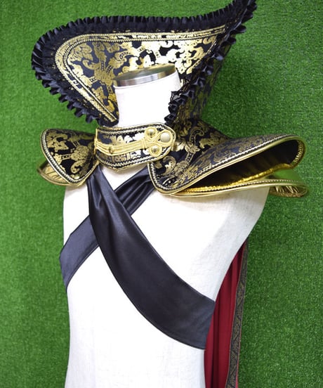 kki.2230　三国武将鎧風ワイドカラーマント。