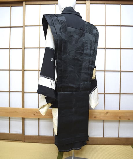 kki.2551　【KIMONO Custom】モノクロ裃ジャケット。