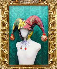 kki.2699　Vintage ornament　道化師のジェスターHAT。
