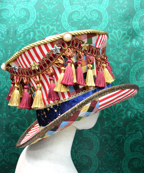 kki.2617　星屑のサーカスグラモフォンシルクHAT。