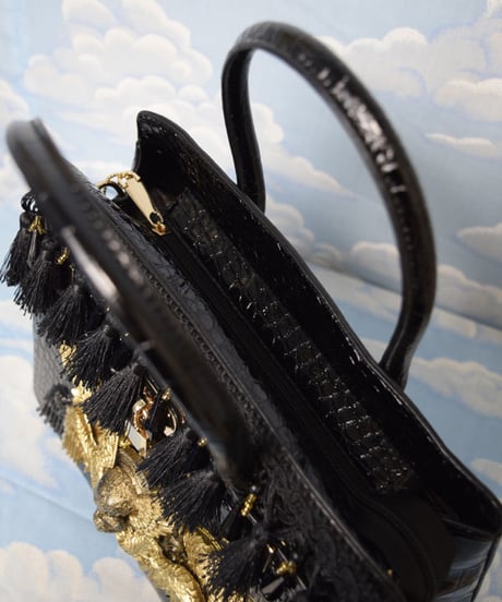 kki.2032　スカルヘルブラックカスタムバーキンBAG。