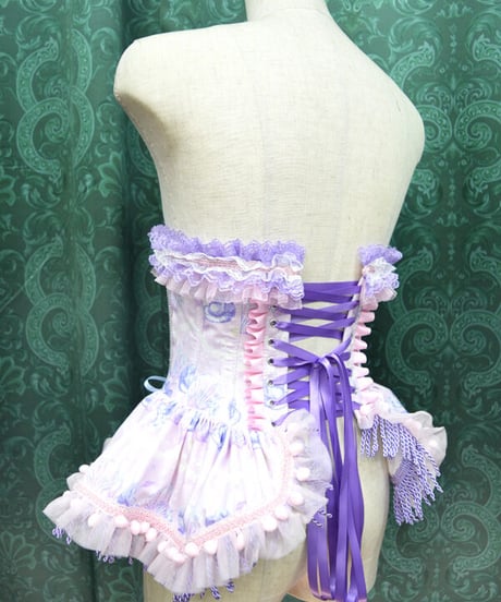 kki.2455　メルヘンシェルフリルウエストコルセット。