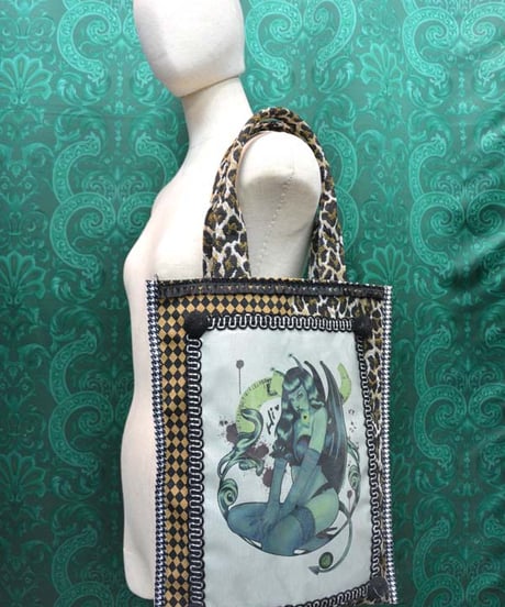 kki.SJ-003　SAKKIJEY◆collaboration　Art Tote BAG。＜devil girl＞