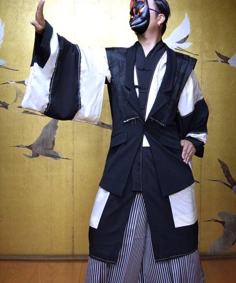 kki.2551　【KIMONO Custom】モノクロ裃ジャケット。