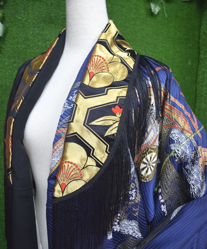 着物リメイクコルセットトップ　 着物帯リメイク　SPUR KIMONO 着物コルセット Kimono Corsets | shiki