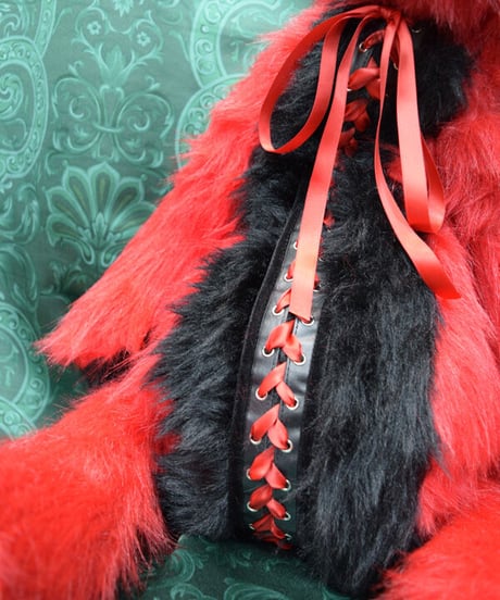 kki.2518　BLACK＆REDうさちゃんBAG。