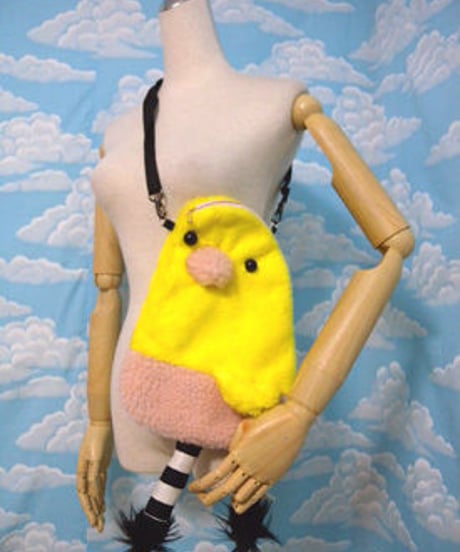 kki.1451　ナニモノちゃん？ポシェットBAG＜ひよこ？＞。