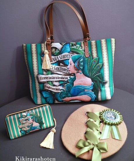 kki.kr-0001　Kiri to Kikirara Girl’s Sanctuary BAG＆ Wallet SET＜グリーン＞