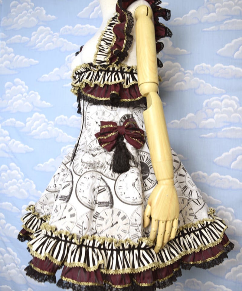 kki.2063 時の番人サスペンダー風オーバースカートコルセット。 | 危機