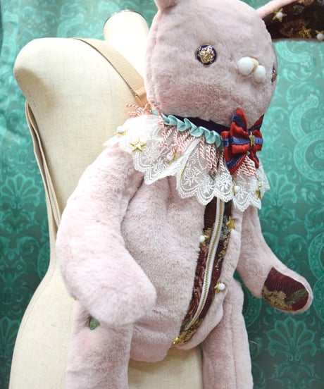 kki.2586　星の子ぬいぐるみBAG。＜ピンクうさたん＞