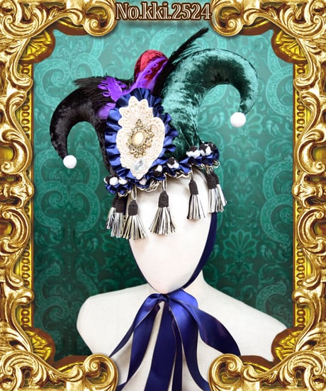 kki.2524　道化師のドレスHAT。