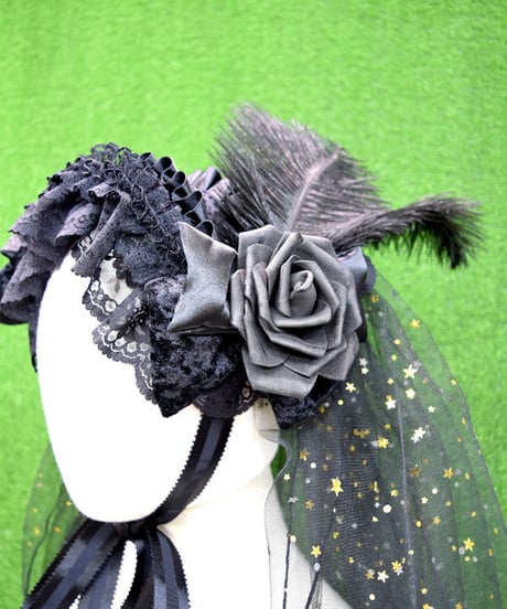 kki.2257　星屑の夜に咲く薔薇ベールドレスカクテル。