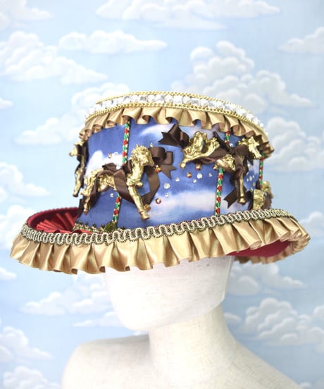 kki.2135　メリーゴーランドシルクHAT。