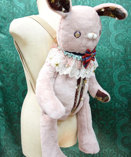 kki.2586　星の子ぬいぐるみBAG。＜ピンクうさたん＞