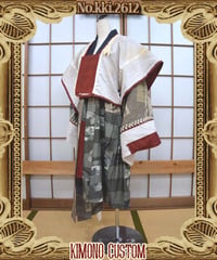 kki.2612　【KIMONO Custom】kirippanasi童羽織り。