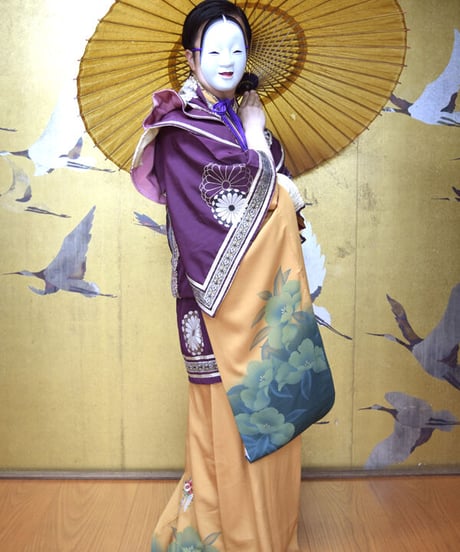 kki.2549　【KIMONO Custom】笑う福の神平安狩衣装束風ガウン。