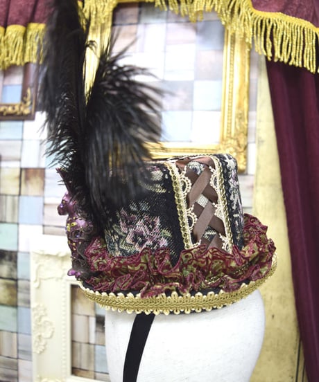 kki.2196　魔法のウサギ、ゴブランドールHAT＜ブラック＞。