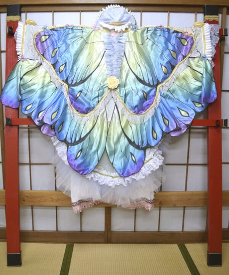 kki.2552　【KIMONO Custom】春風と蝶の羽音KIMONOガウン。