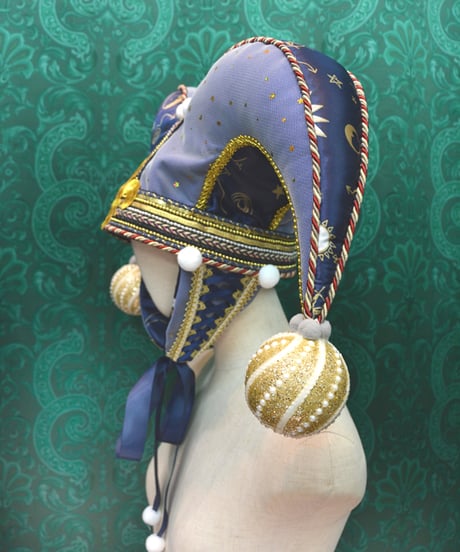 kki.2647　月と太陽の道化師ジェスターHAT。
