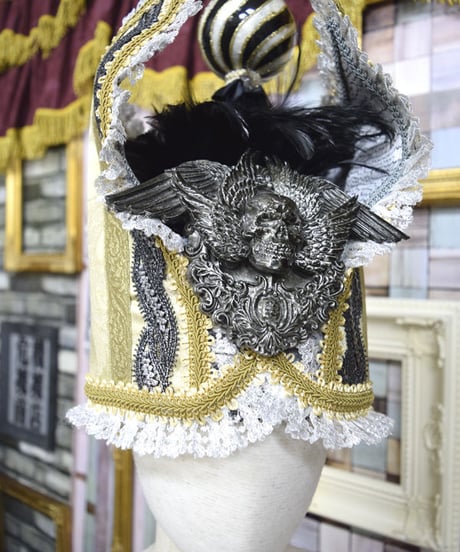 kki.2186　暗黒の牧師デコレーションHAT。