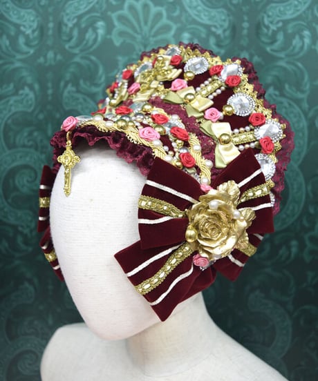 kki.2567　薔薇の姫デコレーションロココカチューシャ。