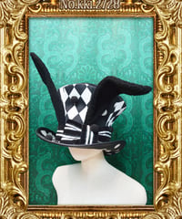 kki.2728　MONOKURO PONPON RABBIT グラモフォンシルクHAT。