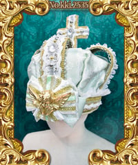 kki.2535　天使のロココ王冠。＜ミント＞