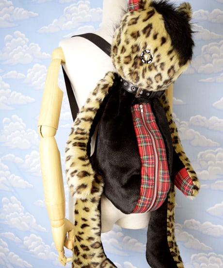 kki.2055　タータンチェックパンキッシュヒョウBAG。