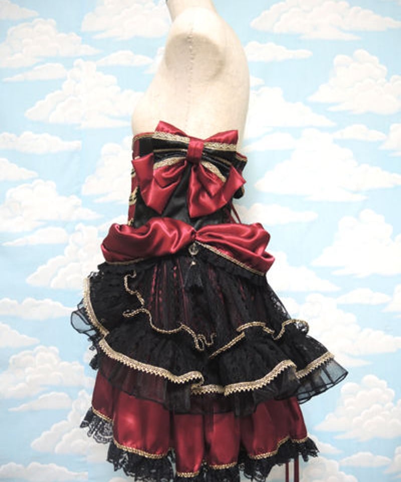 kki.1891 ワインレッドの誘惑ウエストコルセット。 | 危機裸裸商店WEBSHOP