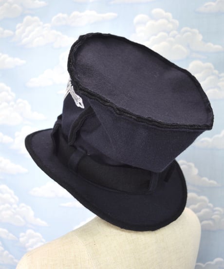 kki.2101　クロスワッペンニットクラッシュマッドシルクHAT。
