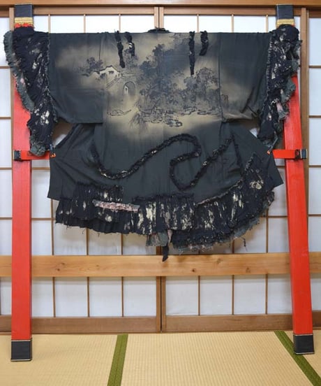 kki.2611　【KIMONO Custom】BOROBORO羽織。