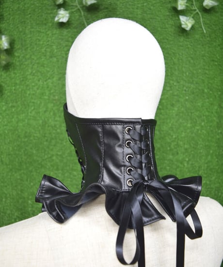 kki.2341　スピンドルフェイクレザーNeck Mask。