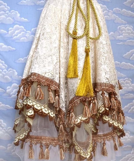 kki.1992　タッセルフリンジアシンメトリジプシースカート。