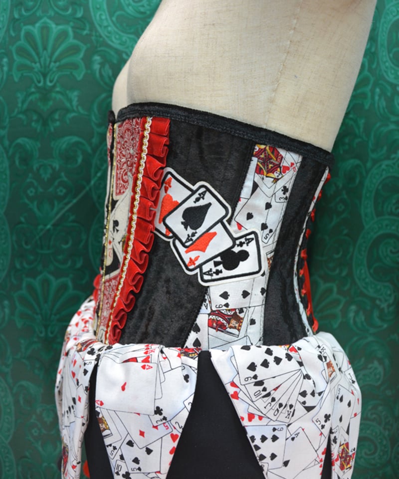 kki.2644 トランプの道化師ウエストコルセット。 | 危機裸裸商店WEBSHOP