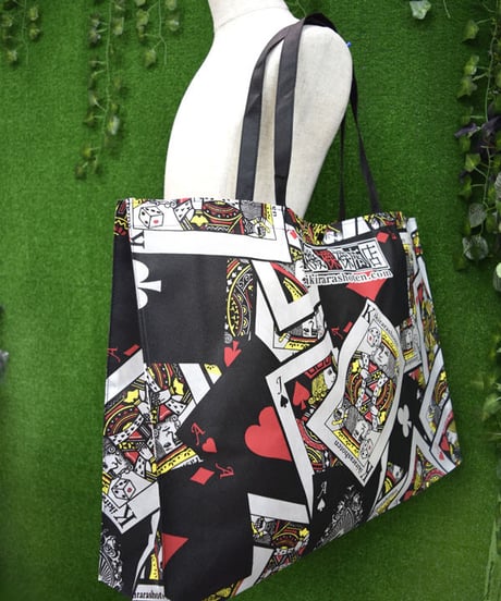 kki.sb-0001　危機裸裸トランプSHOP BAG。＜大＞