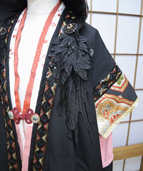 kki.2553　【KIMONO Custom】カラス天狗のKIMONOガウン。