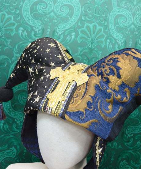 kki.2720　星空とジャガードのジェスターHAT。