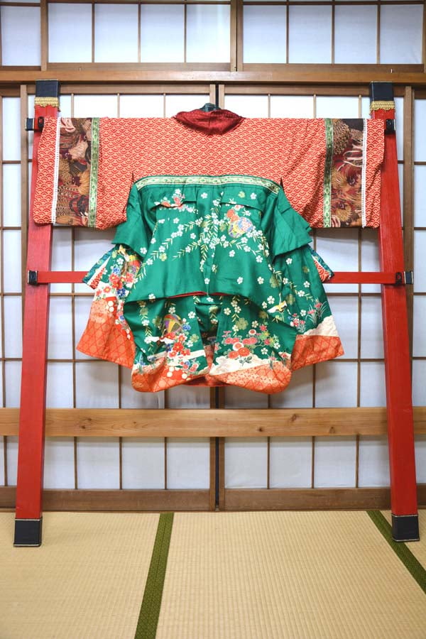 kki.2613 【KIMONO Custom】緑黄色着物羽織。 | 危機裸裸商店WEBSHOP