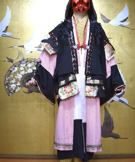 kki.2553　【KIMONO Custom】カラス天狗のKIMONOガウン。