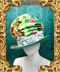 kki.2602　スプリングサーカスクラッシュシルクHAT。