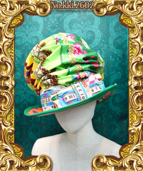 kki.2602　スプリングサーカスクラッシュシルクHAT。