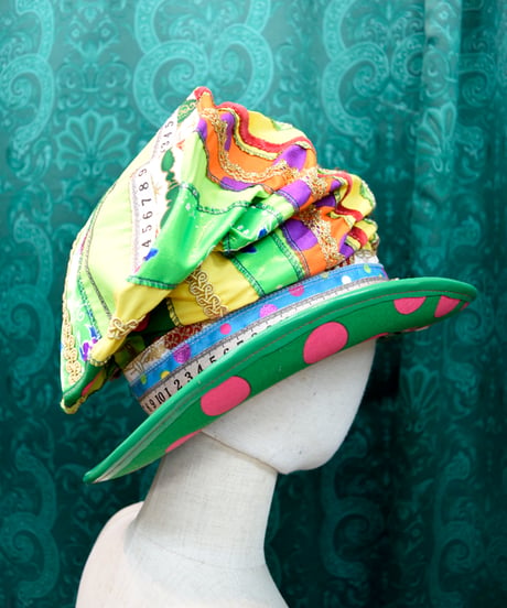 kki.2602　スプリングサーカスクラッシュシルクHAT。
