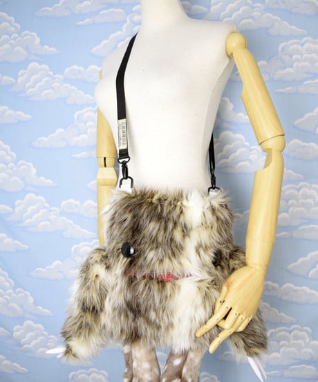 kki.2059　モケモケナニモノちゃんポシェットBAG。