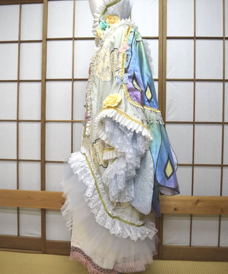 kki.2552　【KIMONO Custom】春風と蝶の羽音KIMONOガウン。