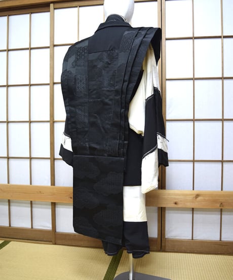 kki.2551　【KIMONO Custom】モノクロ裃ジャケット。