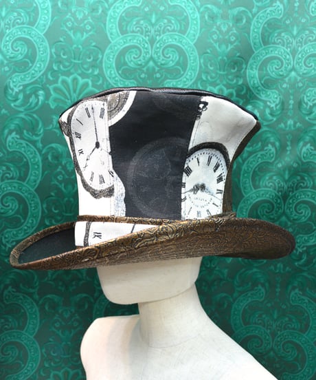 kki.2615　時を刻むグラモフォンシルクHAT。