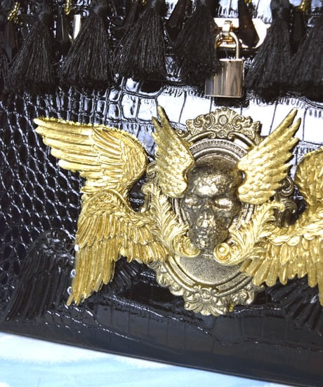 kki.2032　スカルヘルブラックカスタムバーキンBAG。