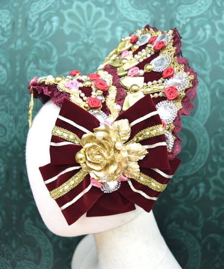kki.2567　薔薇の姫デコレーションロココカチューシャ。