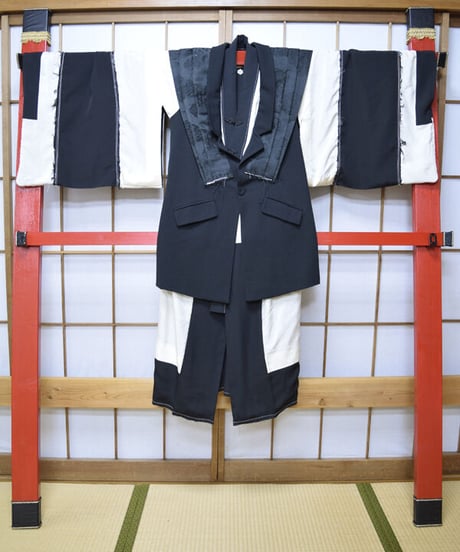 kki.2551　【KIMONO Custom】モノクロ裃ジャケット。