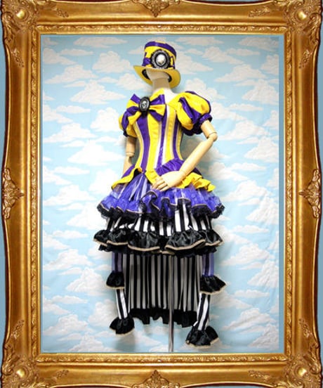 kki.1871　毒林檎でトリップした白雪姫のコルセットドレス。 HAT、スカートSET